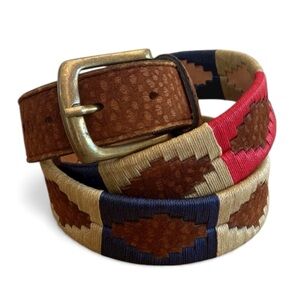 Coiron Patagonia Genuine Capybara Hide Embroidered Polo Belt